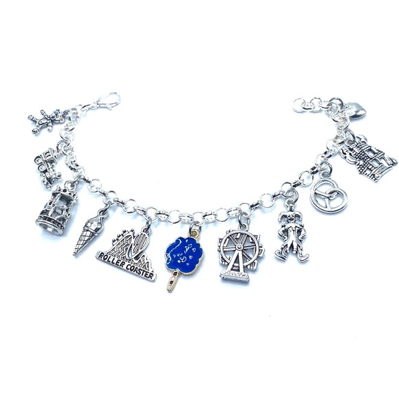 Amusement Park Charm Bracelet Rides Food Charms - Picture 4 of 8